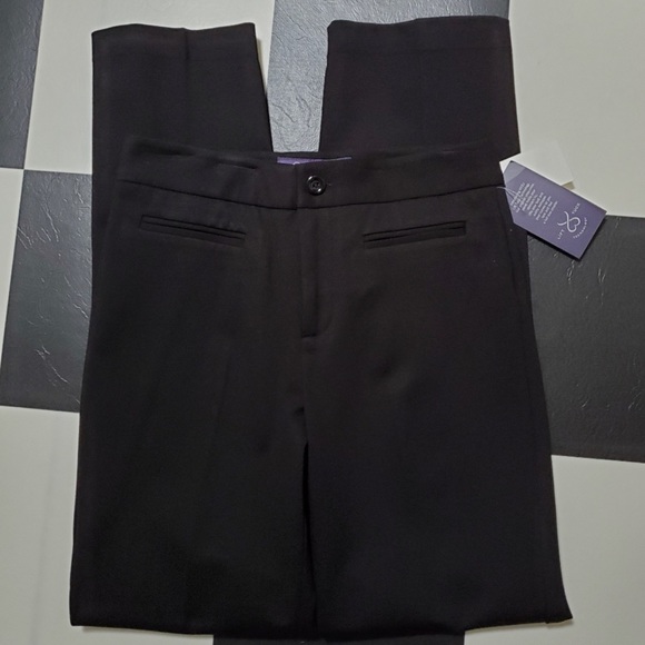 NYDJ black Dress Pants Lift Tuck NWT Size 2 Straight Leg - Picture 5 of 5